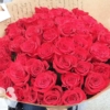 Strauß von 51 langen roten Rosen