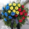 Wreath in the colors of the Sparta Prague club