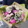 Meadow bouquet with eustomas