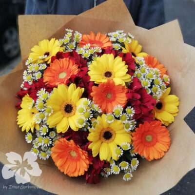 A bouquet with gerberas