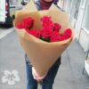 11 long red roses